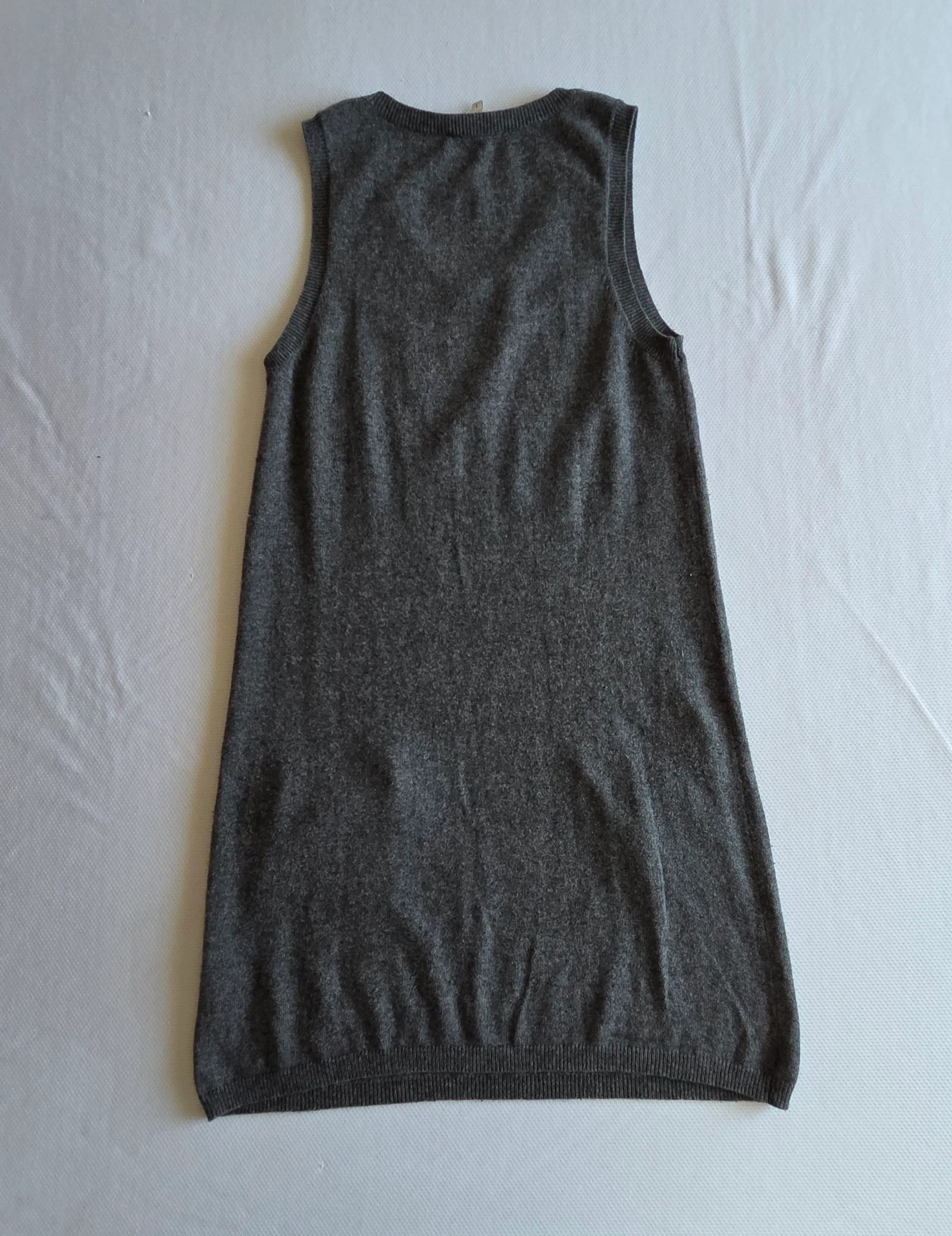 Robe pull sans manches en maille gris chiné Pablo Gérard Darel Taille 1 36 – photo 3
